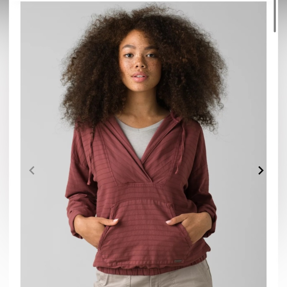 Prana Farin thin pullover, beige color, size medium